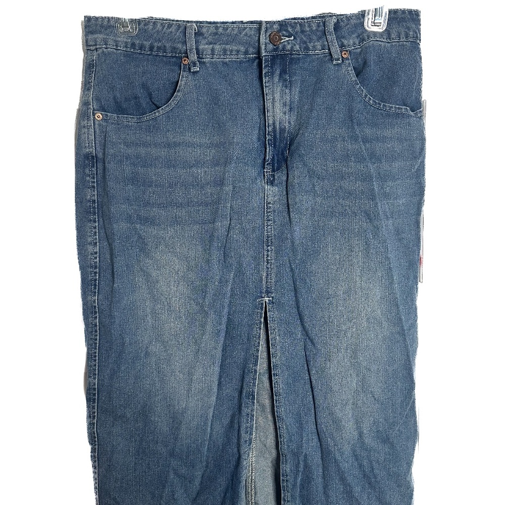 long jean skirt
